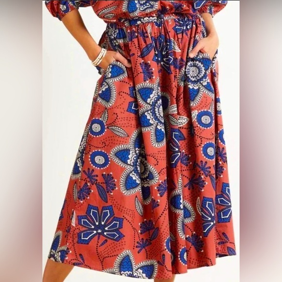 Sundry Exploded Floral Midi Skirt - Picture 1 of 5